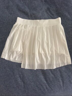 Varley White Pleated Tennis Skort